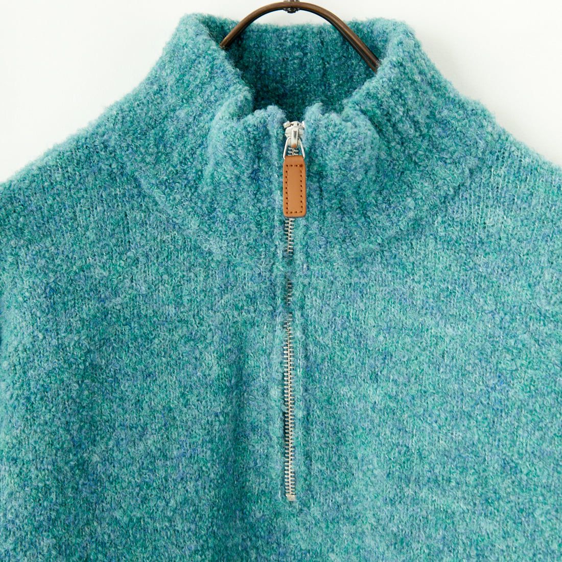 33Degrees [サーティスリーディグリーズ] ブークレハーフジップニット [M-24789004] 55 MINT