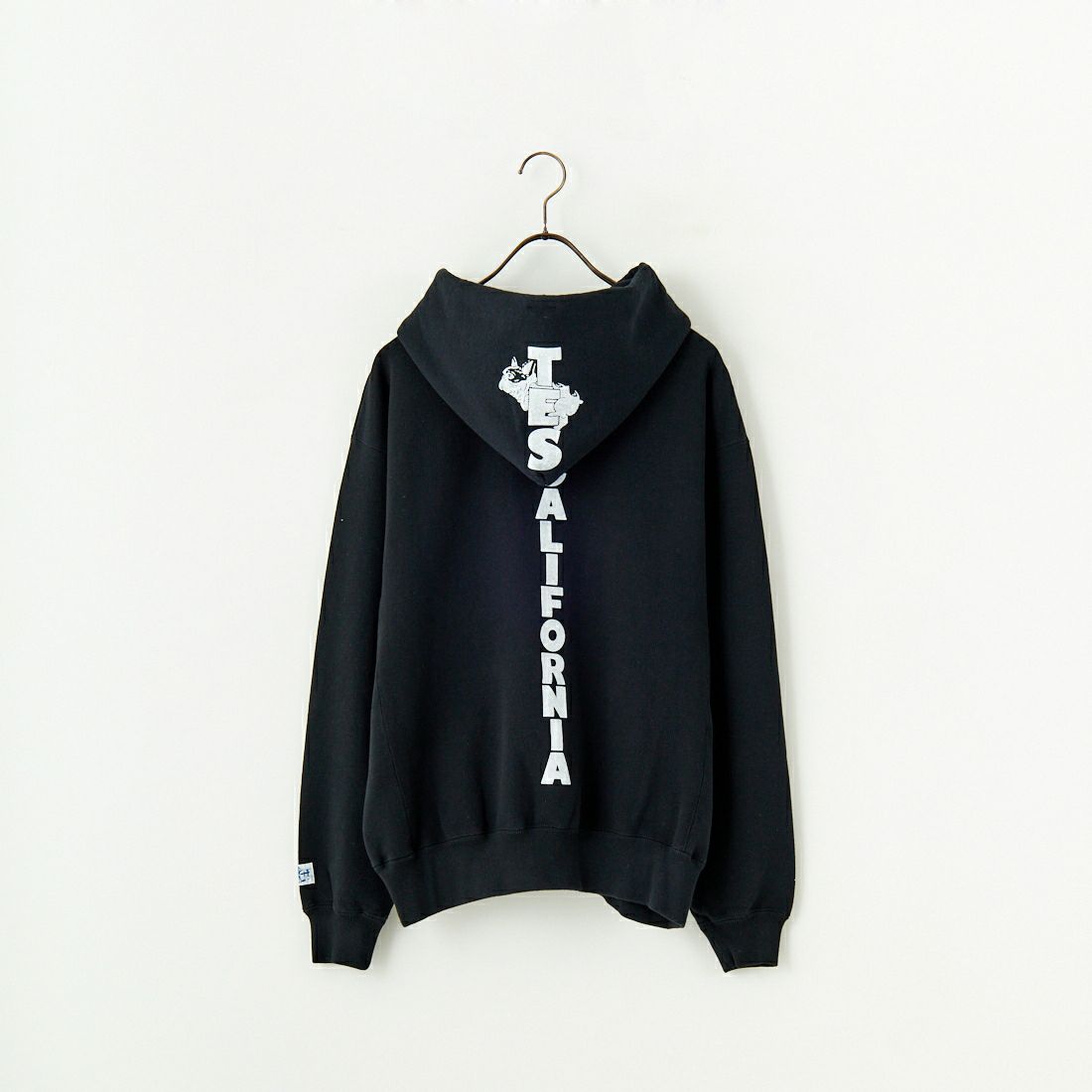 The Endless Summer [エンドレスサマー] TES CAL フロッキーロゴスウェットパーカー [FH-25374304] 01 BLACK