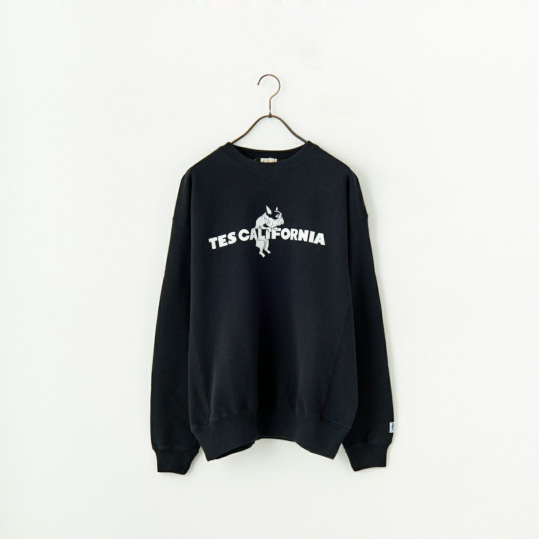 The Endless Summer [エンドレスサマー] TES CAL フロッキーロゴクルーネックスウェット [FH-25374305] 01 BLACK