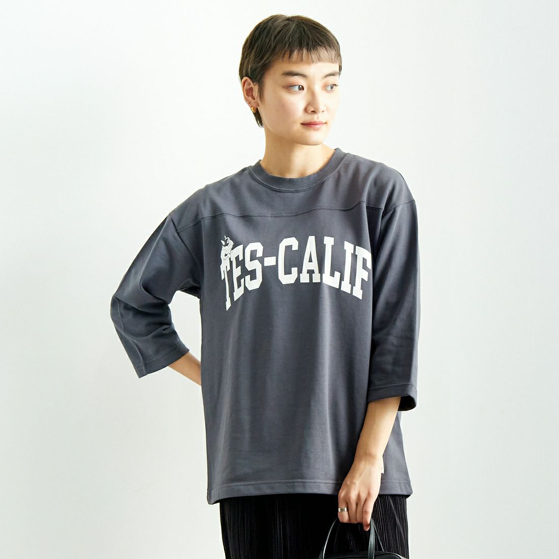 02 CHARCOA&&モデル身長：160cm 着用サイズ：S&&