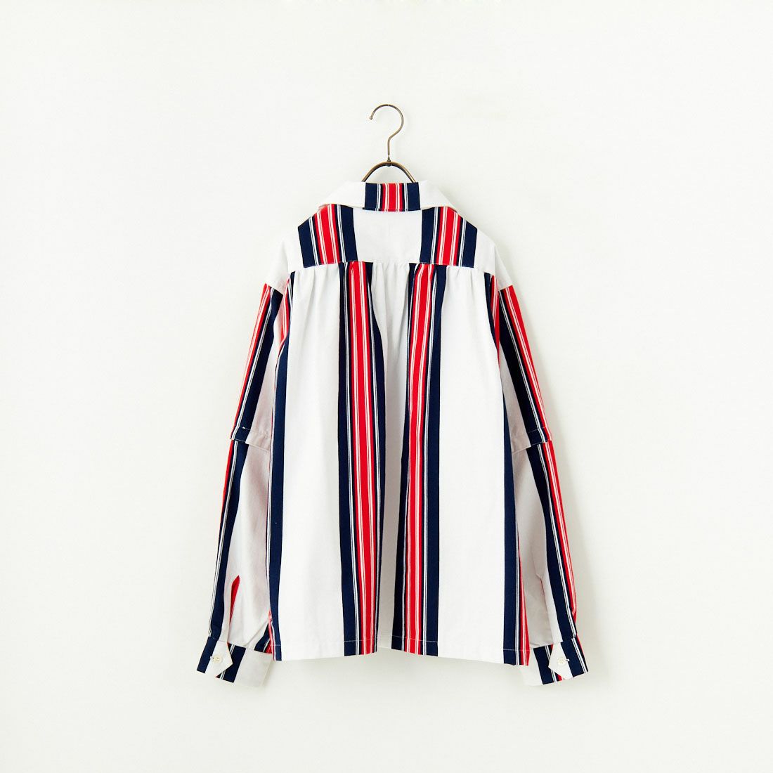 AiE [エーアイイー] ストライプペインターシャツ [PU617] A OFF WHIT