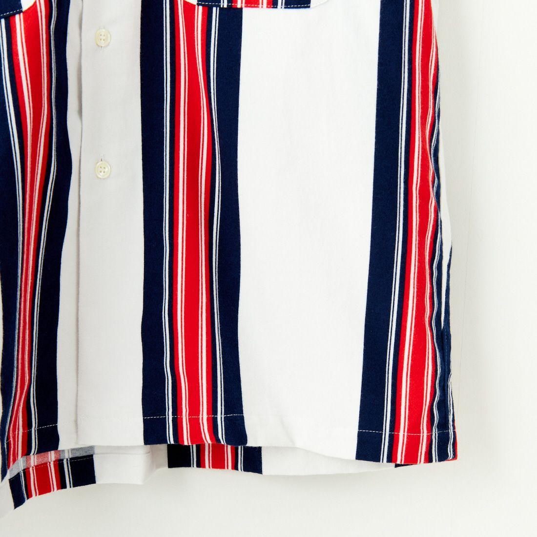 AiE [エーアイイー] ストライプペインターシャツ [PU617] A OFF WHIT