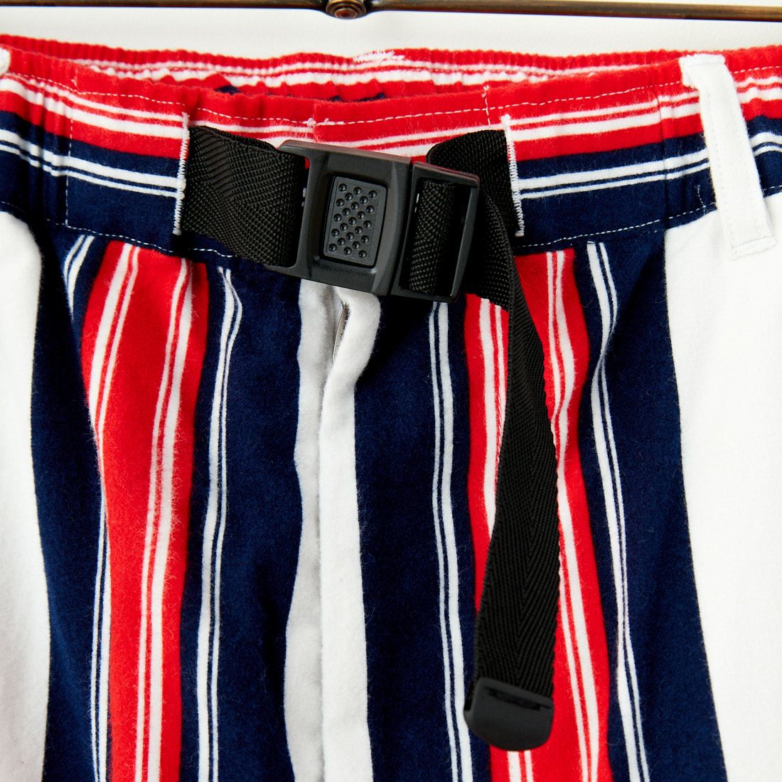 AiE [エーアイイー] ストライプイージーパンツ [PU618] A OFF WHIT