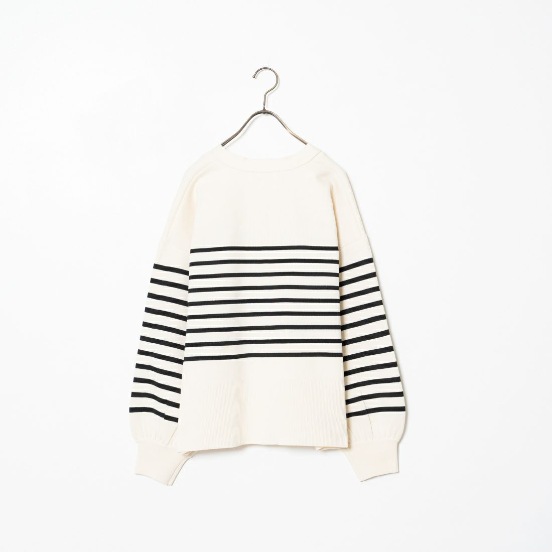 Maison de L'allure [メゾン ドゥ ラリュール] 金ボタン Vネックカーディガン [M24131018] 50 NAT/BLK