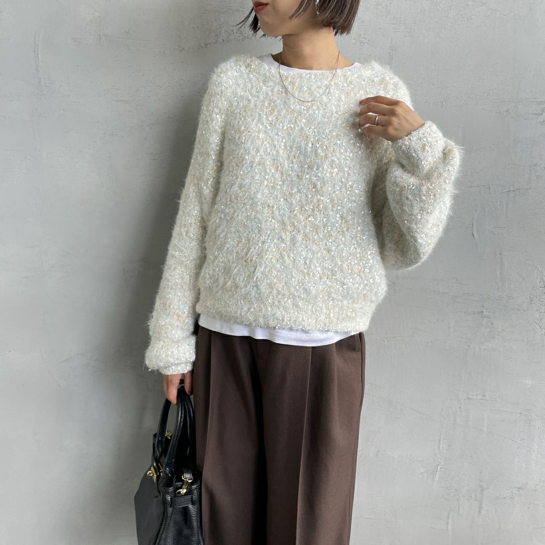 02 OFF&&モデル身長：159cm 着用サイズ：F&&