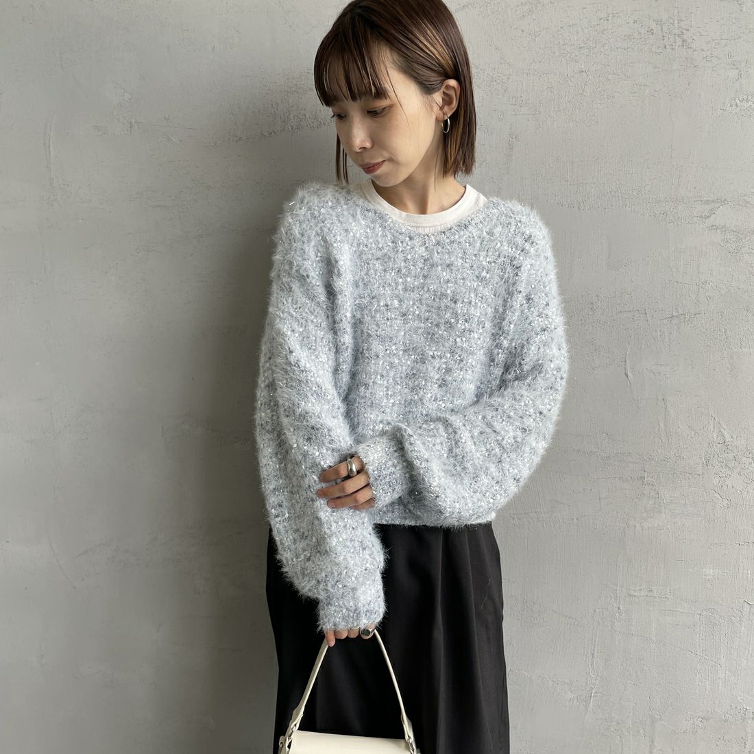 10 SAX&&モデル身長：158cm 着用サイズ：F&&