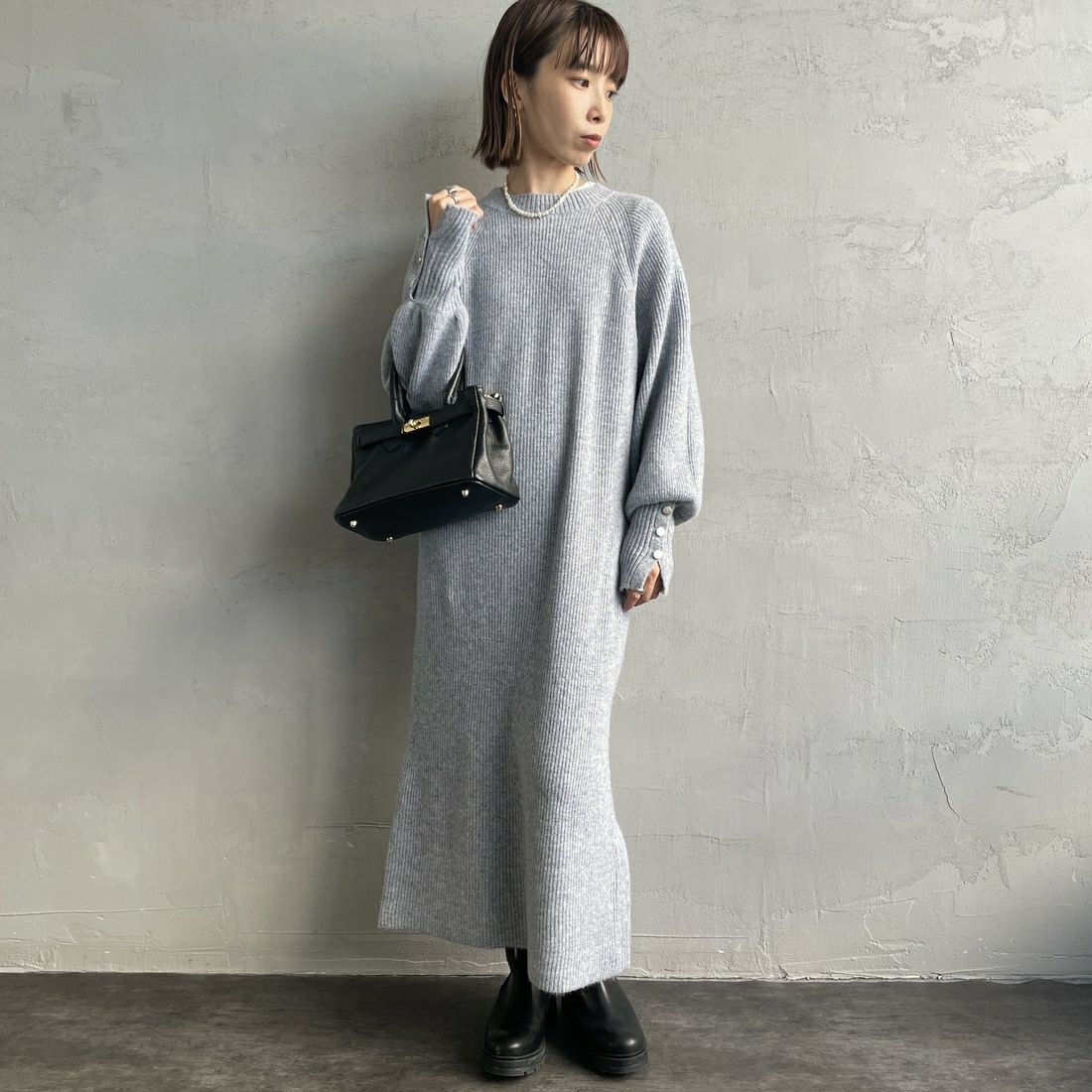 12 BLUE&&モデル身長：158cm 着用サイズ：F&&