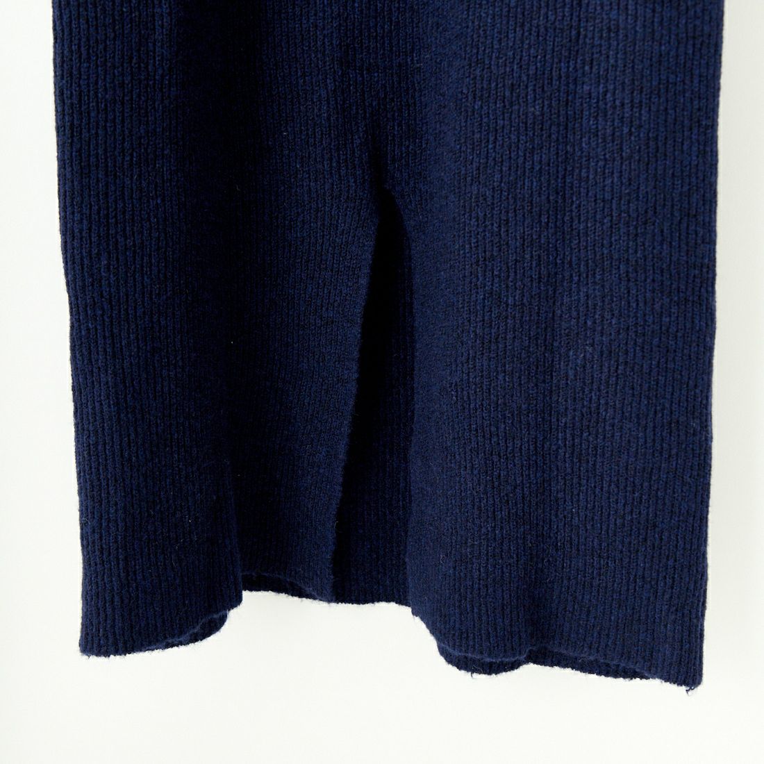 By/m [バイエム] 袖ボタン メランジニットワンピース [B23441005] 16 NAVY