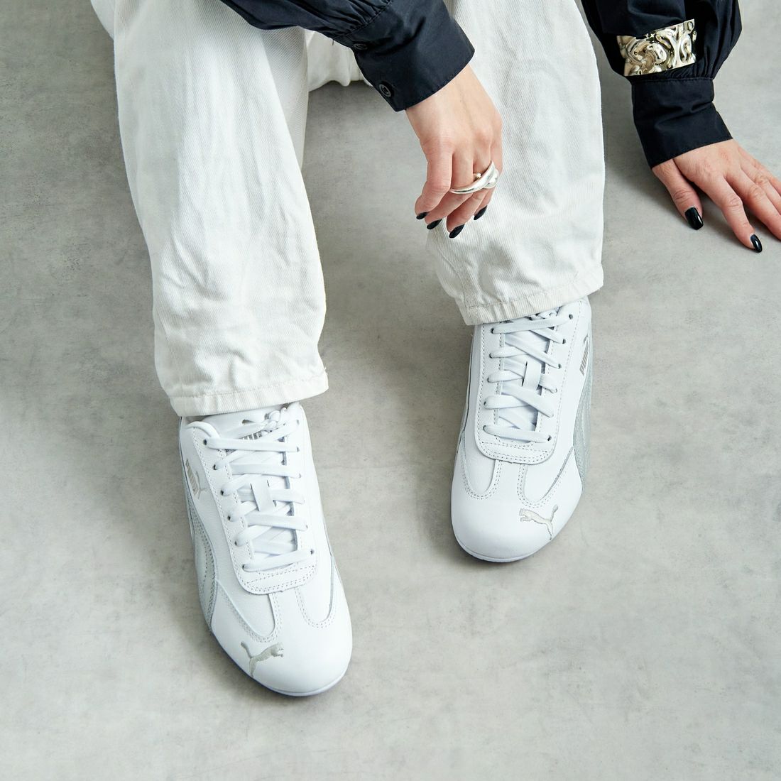 PUMA [プーマ] スピードキャット レザー [401603] 03 PUMA WH