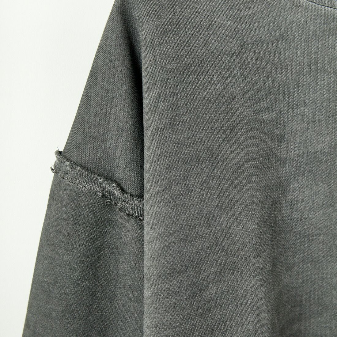 SLICK [スリック] ピグメントダイ ダメージスウェットシャツ [5155923] 720 COAL B