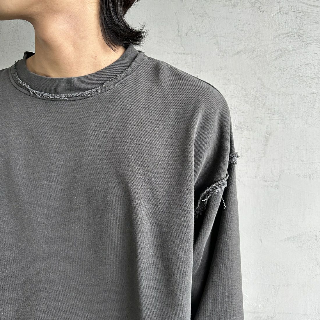 ONEITA [オニータ] 別注 インサイドアウト クルーネックスウェット [2423-442IN-JF] CHARCOAL