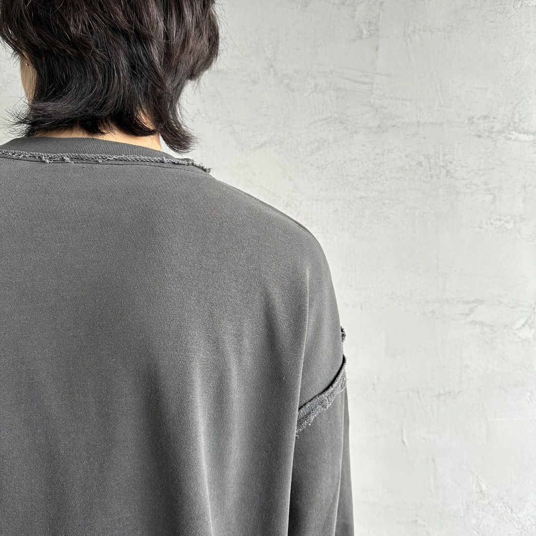 ONEITA [オニータ] 別注 インサイドアウト クルーネックスウェット [2423-442IN-JF] CHARCOAL