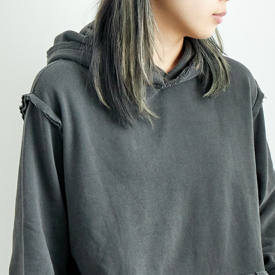 ONEITA [オニータ] 別注 インサイドアウト スウェットパーカー [2423-441IN-JF] CHARCOAL