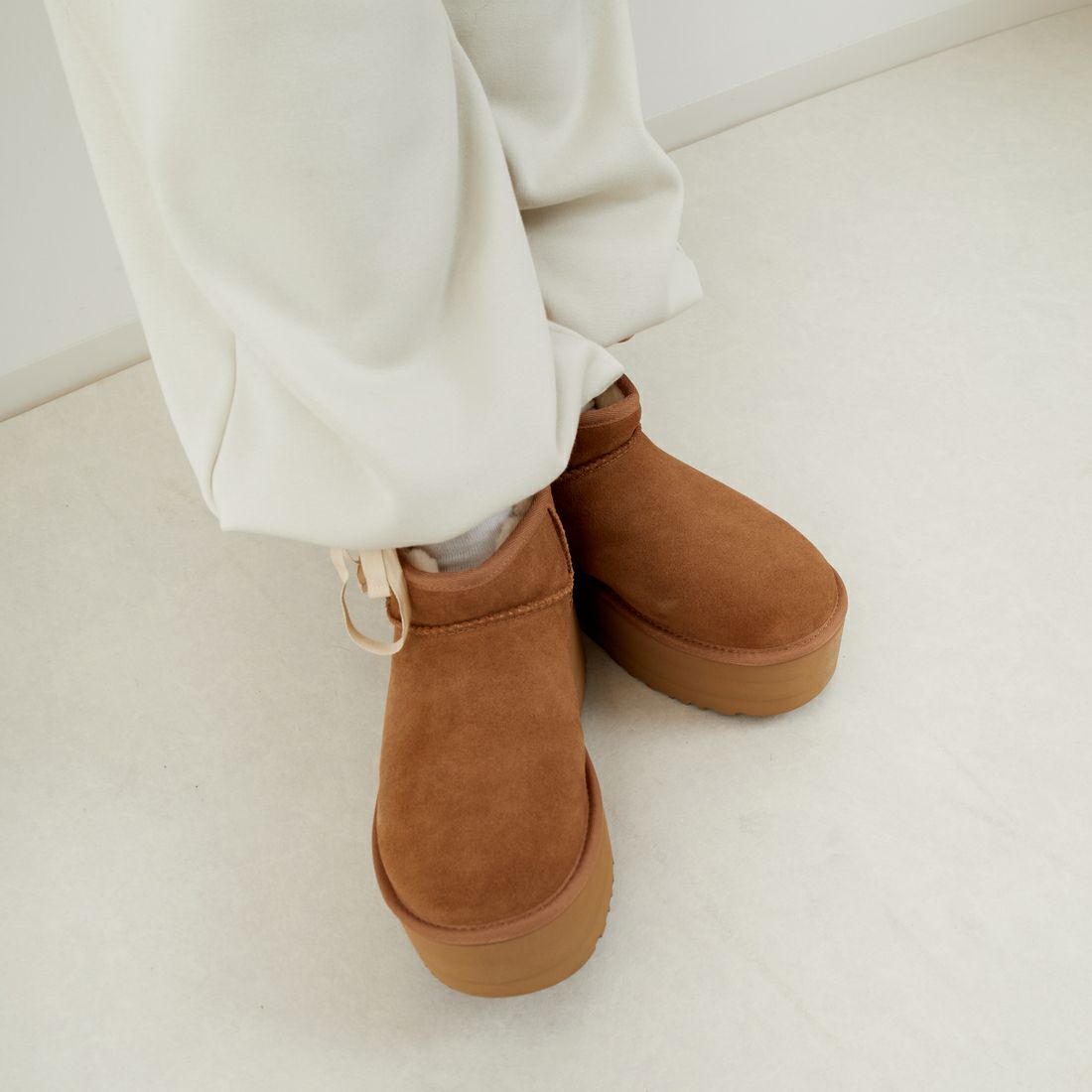 UGG [アグ] クラシック ウルトラ ミニプラットフォーム [1135092] CHESTNUT