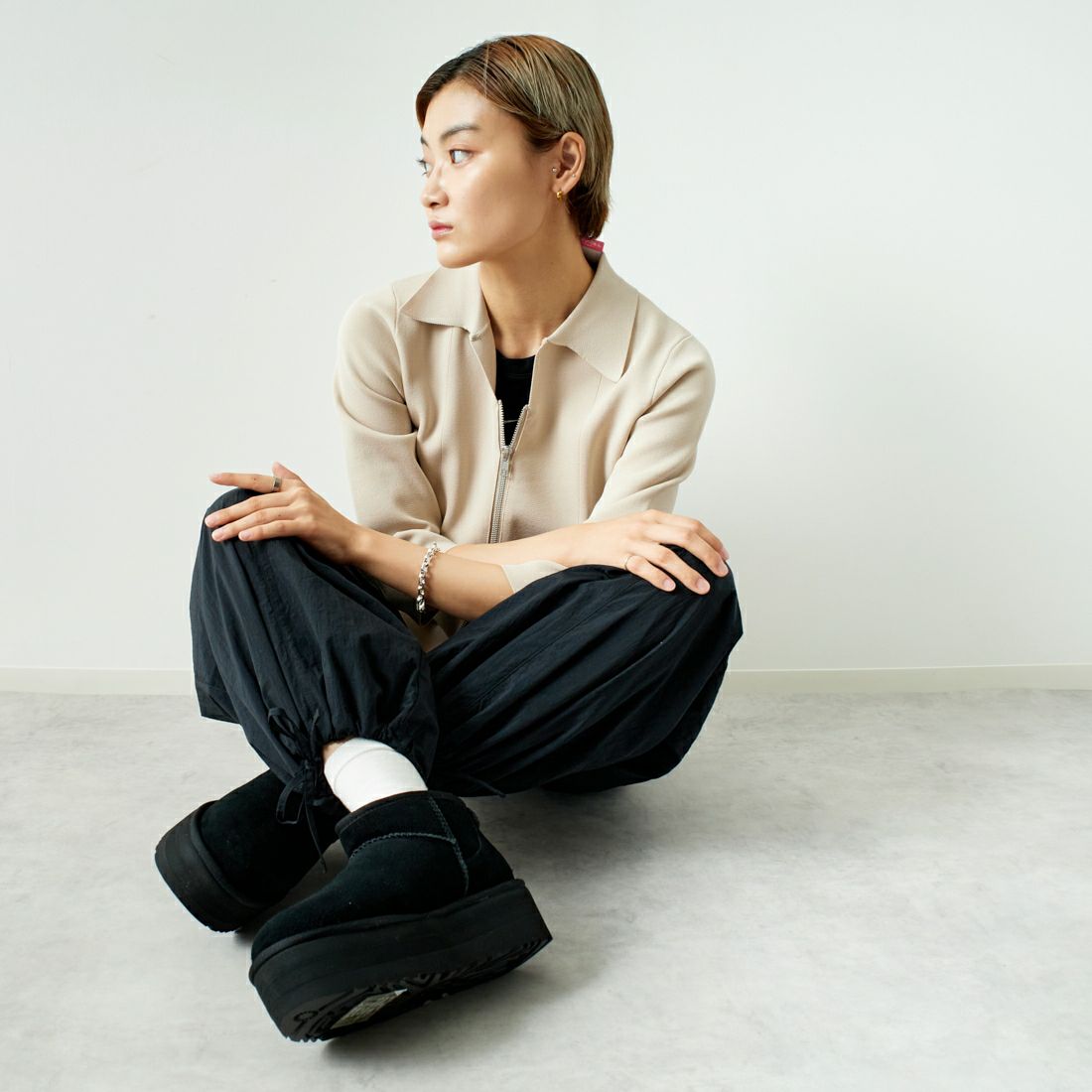 UGG [アグ] クラシック ウルトラ ミニプラットフォーム [1135092] BLACK