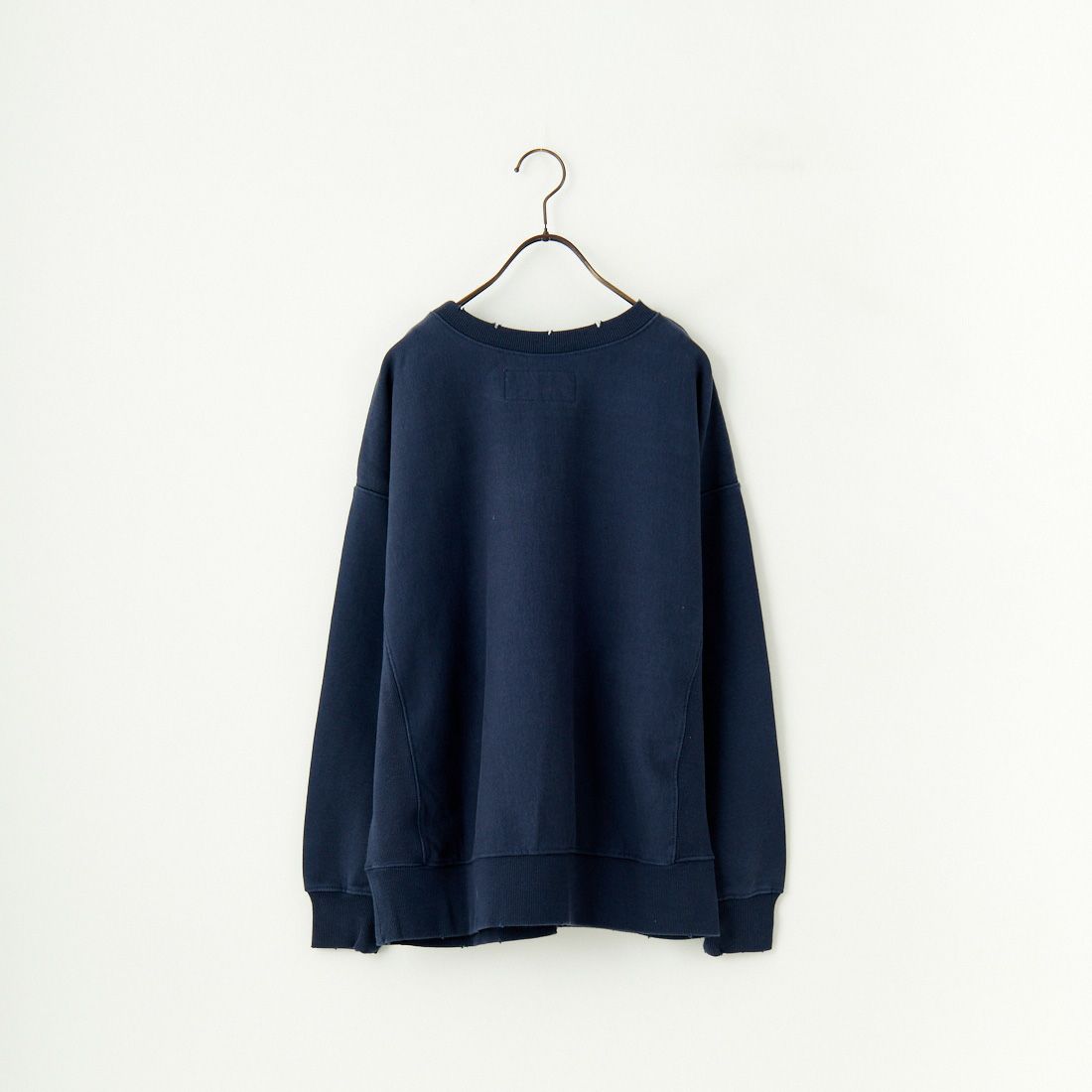 UNIVERSAL OVERALL [ユニバーサルオーバーオール] 別注 ダメージ加工 ヘビーウェイトスウェット [U2431220IN-JF] NAVY