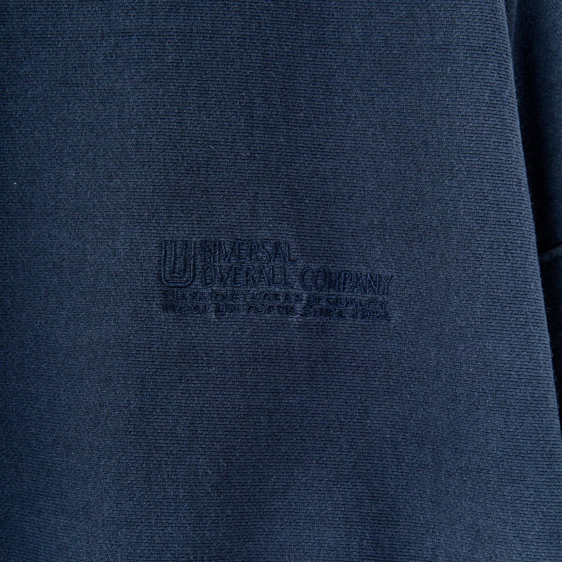 UNIVERSAL OVERALL [ユニバーサルオーバーオール] 別注 ダメージ加工 ヘビーウェイトスウェット [U2431220IN-JF] NAVY