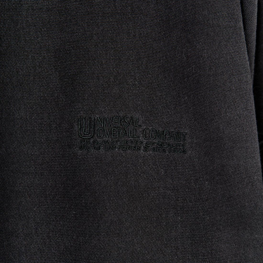 UNIVERSAL OVERALL [ユニバーサルオーバーオール] 別注 ダメージ加工 ヘビーウェイトスウェット [U2431220IN-JF] BLACK