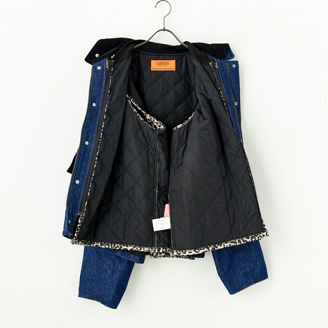 UNIVERSAL OVERALL [ユニバーサルオーバーオール] 別注 レイヤード3IN1ジャケット [U2431422IN-JF] DENIM BLU