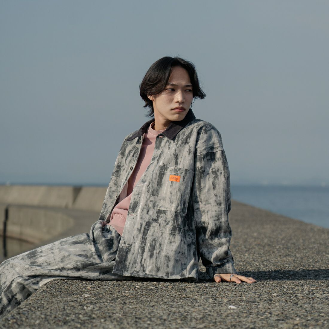 TYE DYE CA&&モデル身長：179cm 着用サイズ：L&&