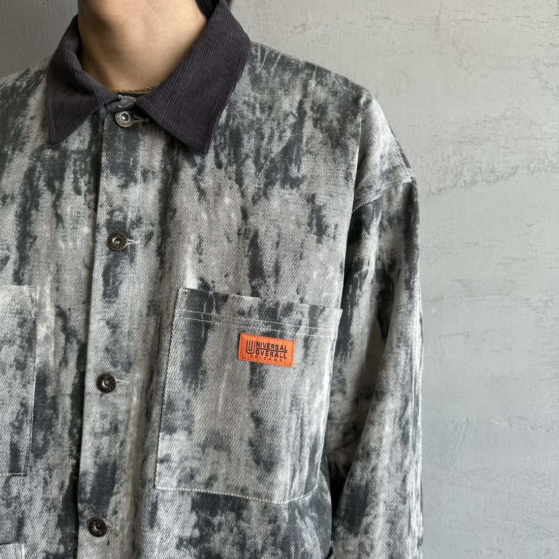 UNIVERSAL OVERALL [ユニバーサルオーバーオール] 別注 カバーオールジャケット [U2513225IN-JF] TYE DYE CA