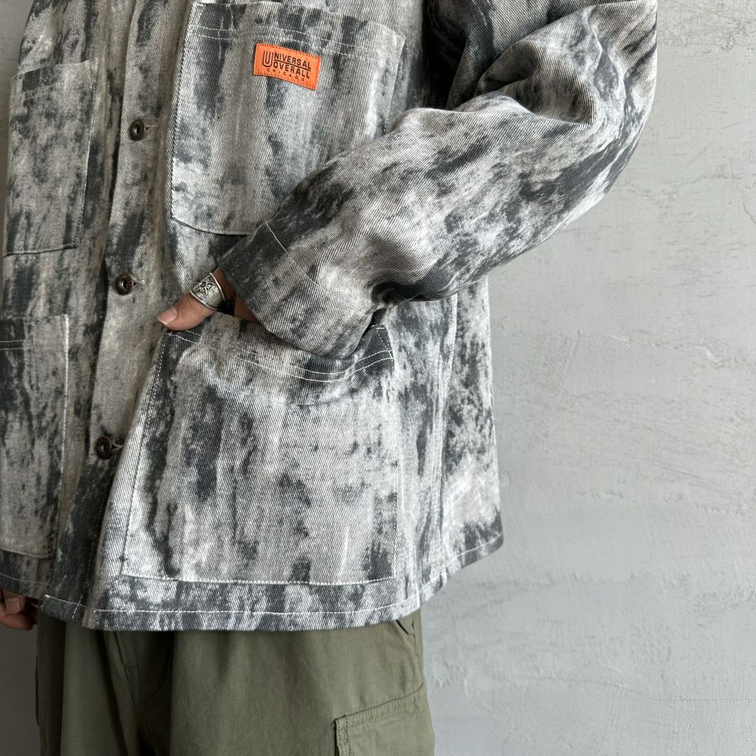 UNIVERSAL OVERALL [ユニバーサルオーバーオール] 別注 カバーオールジャケット [U2513225IN-JF] TYE DYE CA