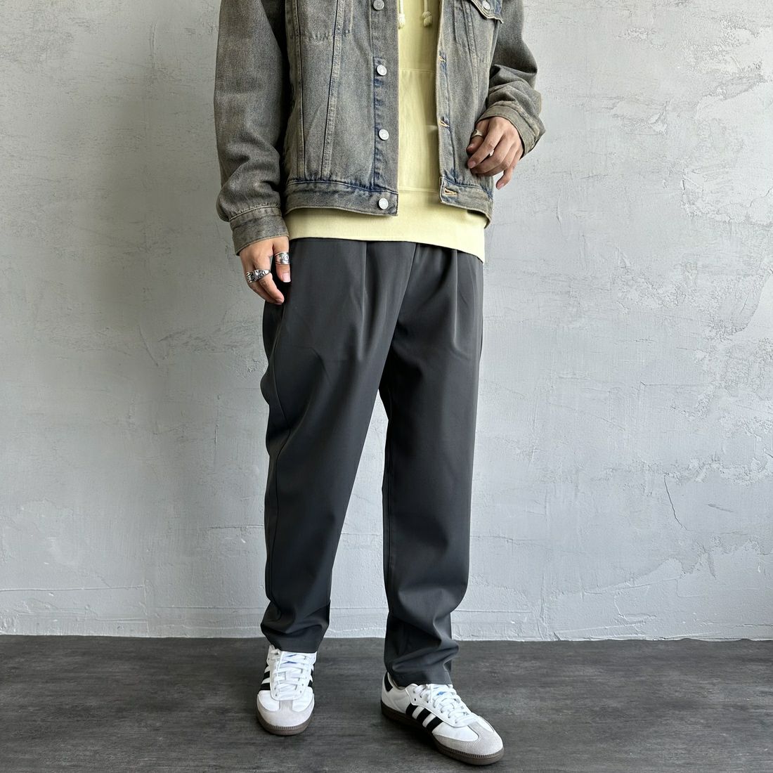 CHARCOAL&&モデル身長：179cm 着用サイズ：L&&