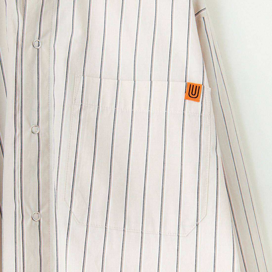 UNIVERSAL OVERALL [ユニバーサルオーバーオール] 別注 ショート丈 ビッグポケットシャツ [U2513158IN-JF] BEIGE ST