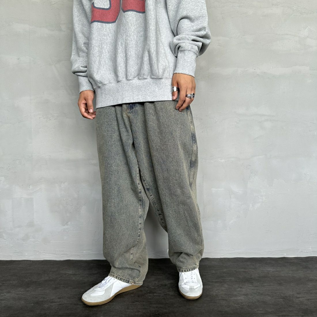 T.ACID BLU&&モデル身長：179cm 着用サイズ：L&&