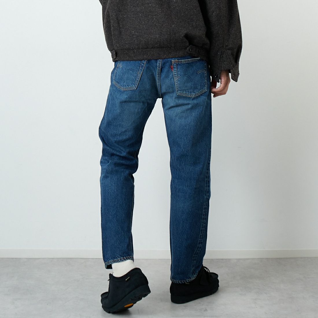 WAREHOUSE [ウエアハウス] 2ND-HAND 1101 [1101] D U/W (USED WASH 濃) &&モデル身長：179cm 着用サイズ：32&&