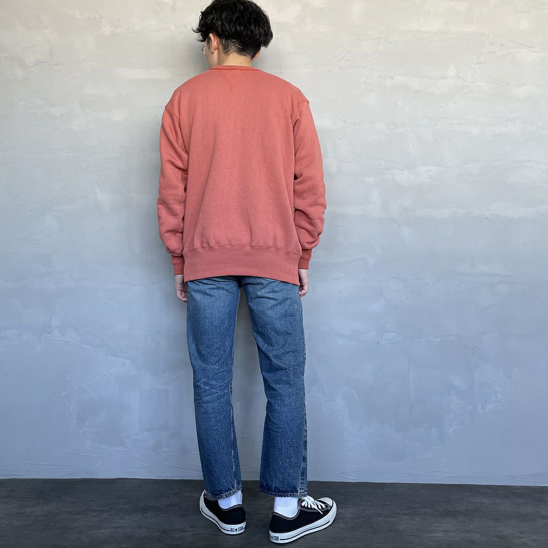 WAREHOUSE [ウエアハウス] 2ND-HAND 1101 [1101] UW (USED WASH 中)&&モデル身長：168cm 着用サイズ：29&&