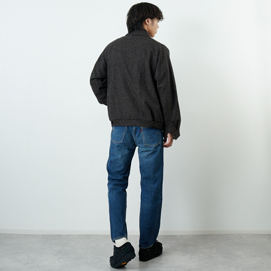 WAREHOUSE [ウエアハウス] 2ND-HAND 1101 [1101] D U/W (USED WASH 濃) &&モデル身長：179cm 着用サイズ：32&&