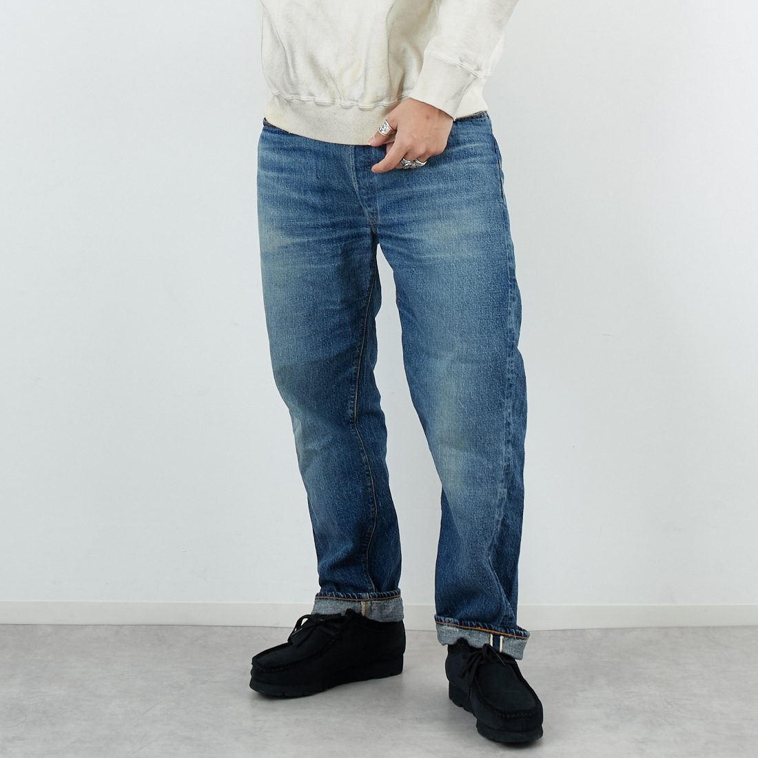 WAREHOUSE [ウエアハウス] 2ND-HAND デニムパンツ(USED WASH) [1101  