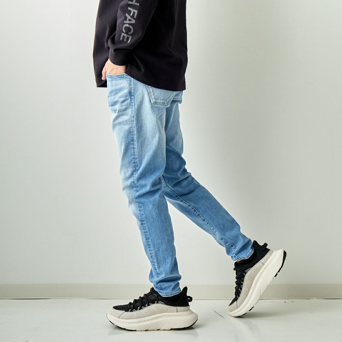 BIG JOHN [ビッグジョン] テーパードジョガー [MMM336H] 419 &&モデル身長：173cm 着用サイズ：28&&