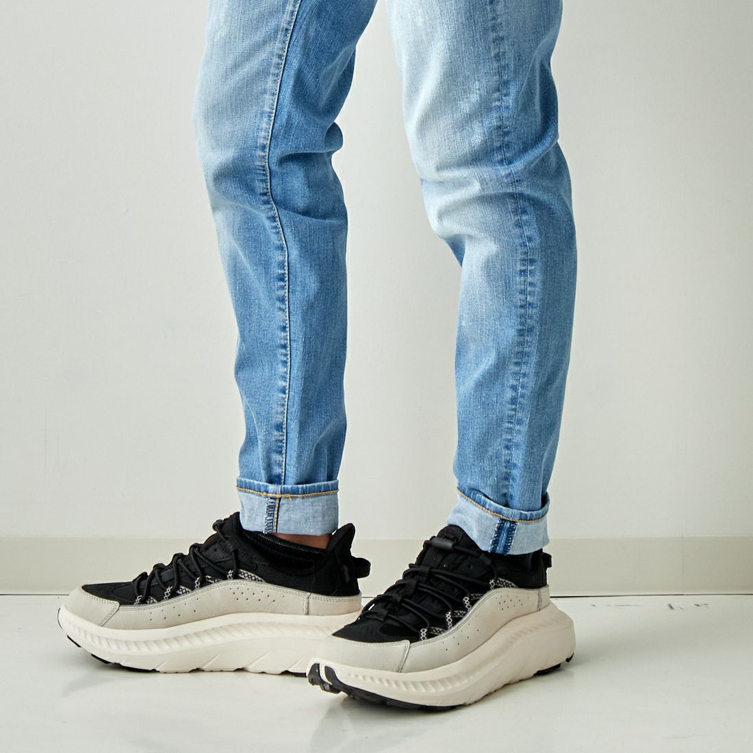 BIG JOHN [ビッグジョン] テーパードジョガー [MMM336H] 419 &&モデル身長：173cm 着用サイズ：28&&