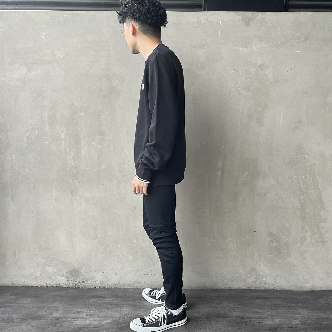 BIG JOHN [ビッグジョン] テーパードジョガー [MMM336H]&&モデル身長：168cm 着用サイズ：26&&