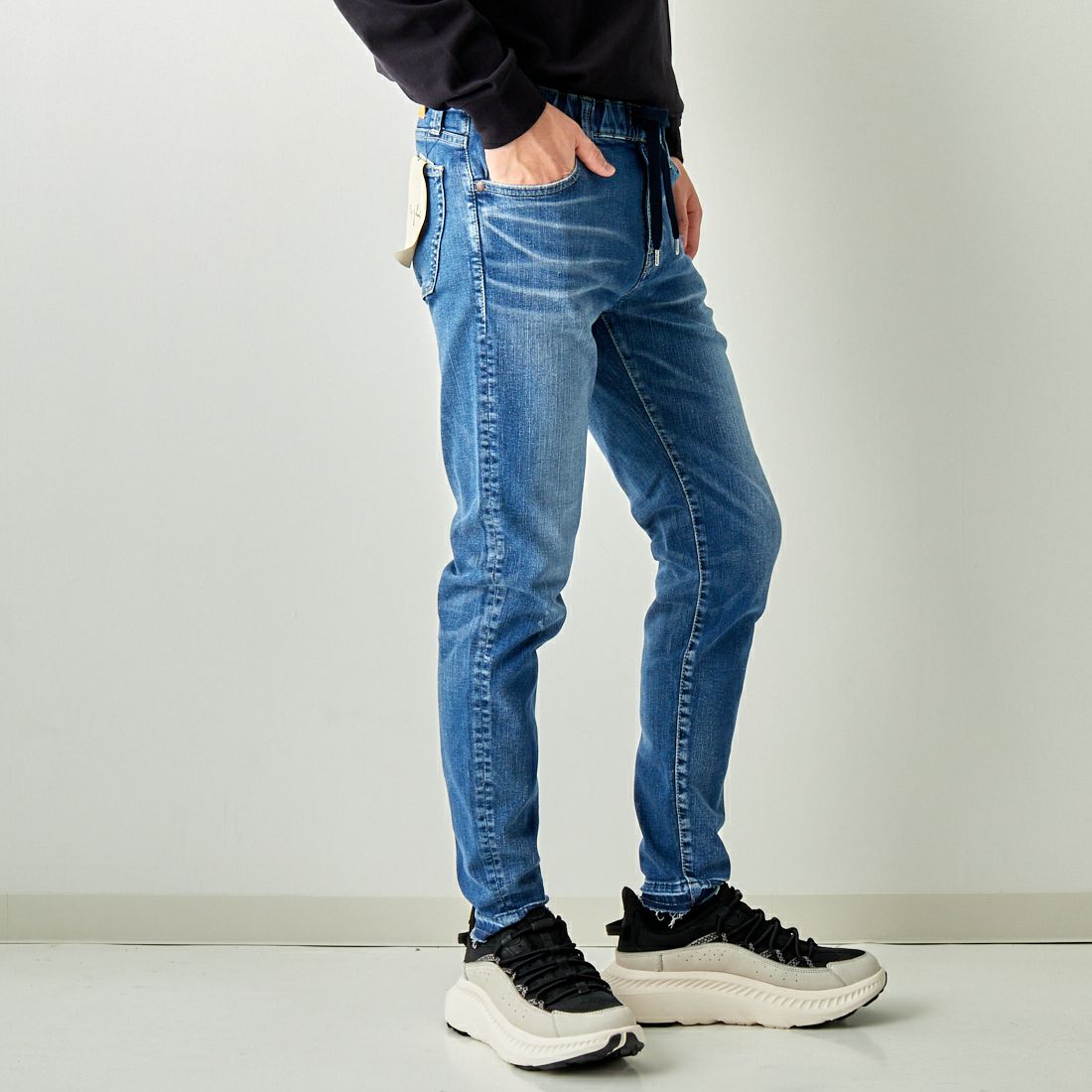 BIG JOHN [ビッグジョン] テーパードジョガー [MMM336H] 413F &&モデル身長：173cm 着用サイズ：28&&