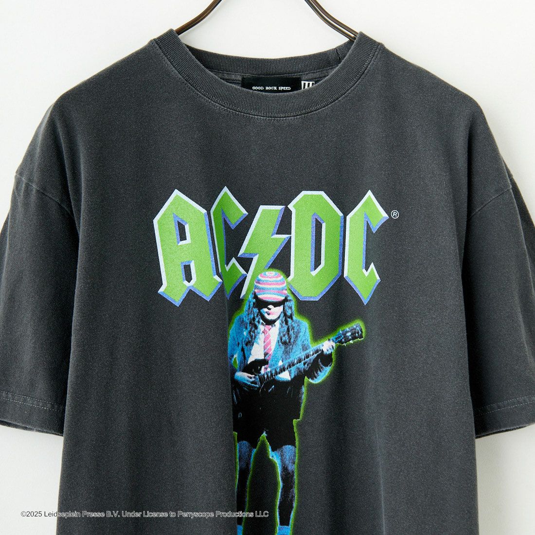 GOOD ROCK SPEED [グッドロックスピード] 別注 AC/DC ロックプリントTシャツ [INTN-024-JF] CHARCOAL