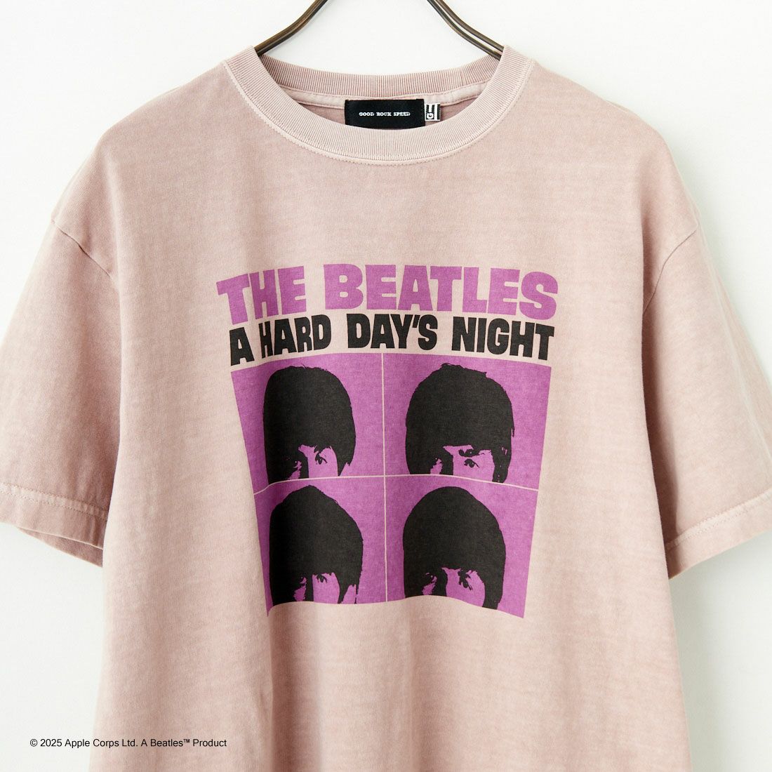 GOOD ROCK SPEED [グッドロックスピード] 別注 THE BEATLES ロックプリントTシャツ [INTN-027-JF] PINK