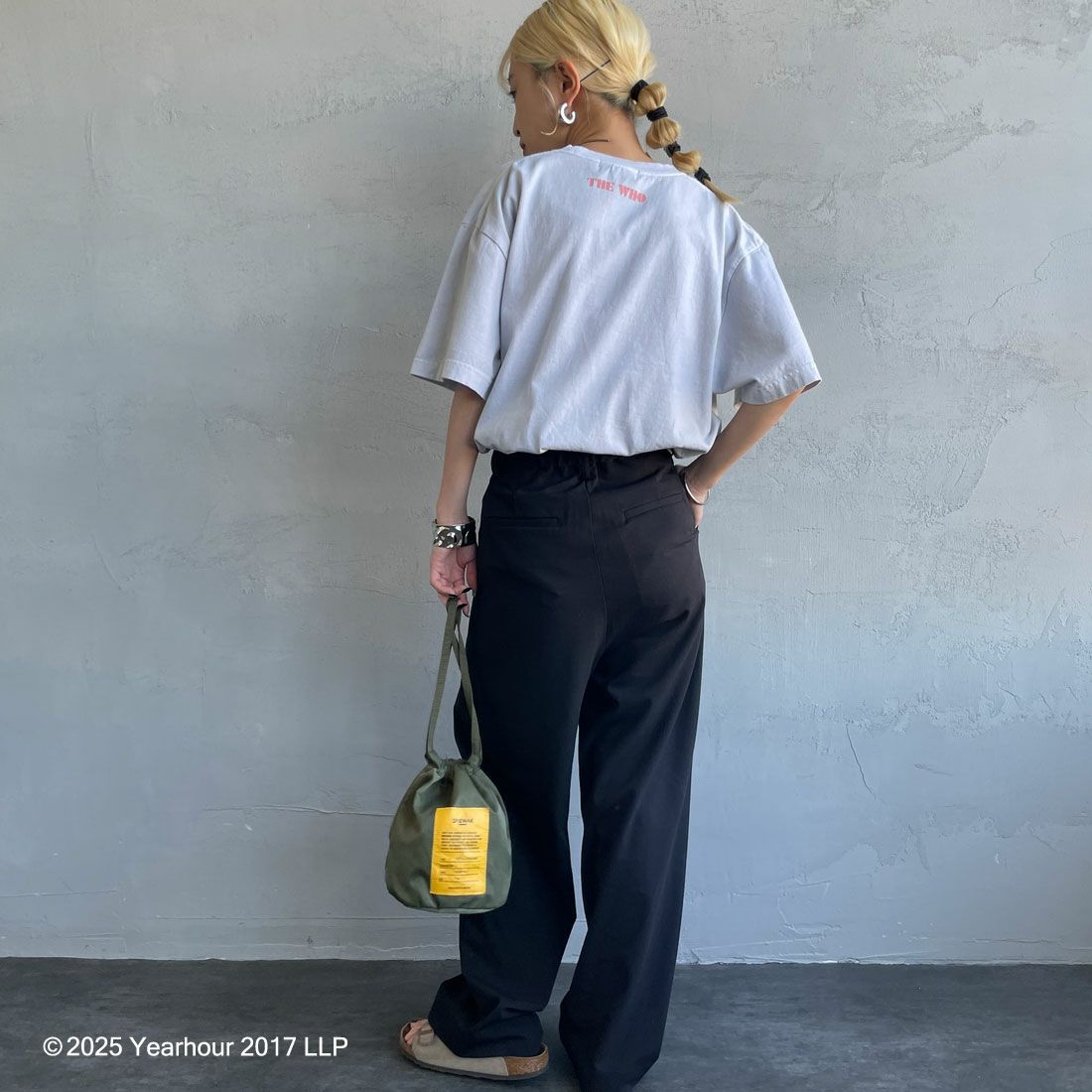 GOOD ROCK SPEED [グッドロックスピード] 別注 THE WHO ロックプリントTシャツ [INTN-033-JF] LT.GRAY &&モデル身長：150cm 着用サイズ：M&&