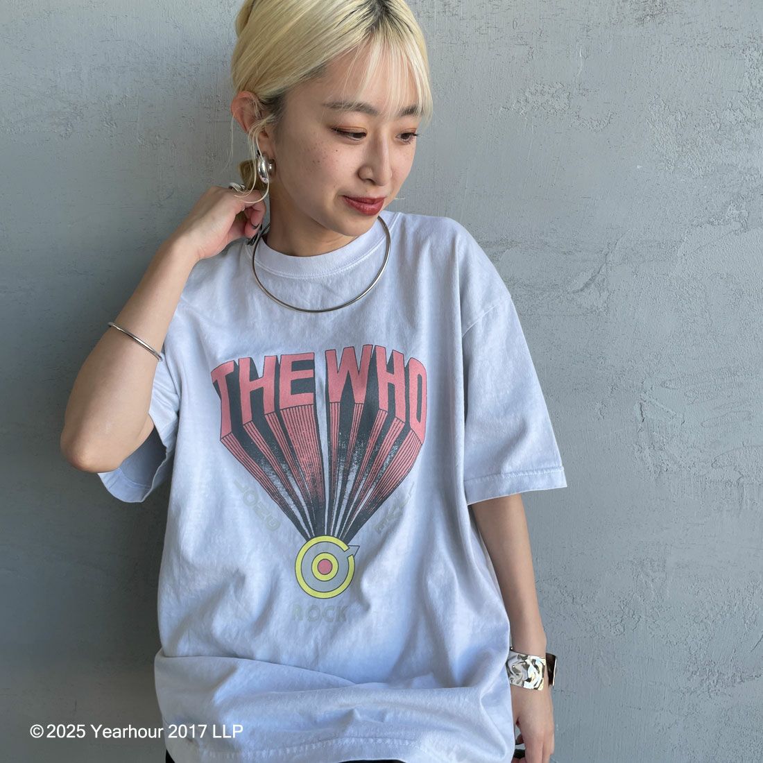 GOOD ROCK SPEED [グッドロックスピード] 別注 THE WHO ロックプリントTシャツ [INTN-033-JF] LT.GRAY