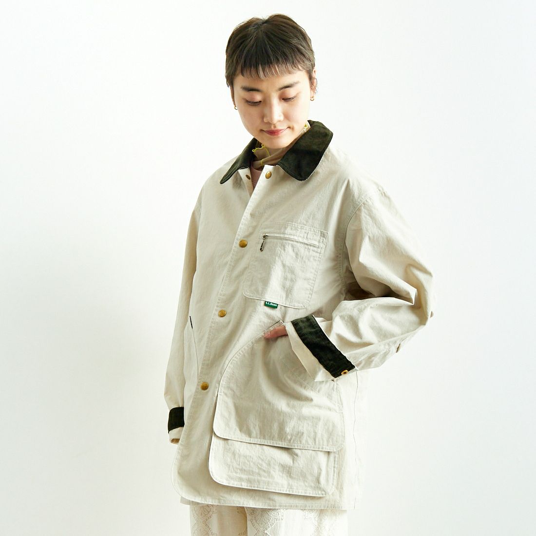 L.L.BEAN [エルエルビーン] BEAN'S フィールドコート [5175-9043] 24 SAND &&モデル身長：160cm 着用サイズ：S&&