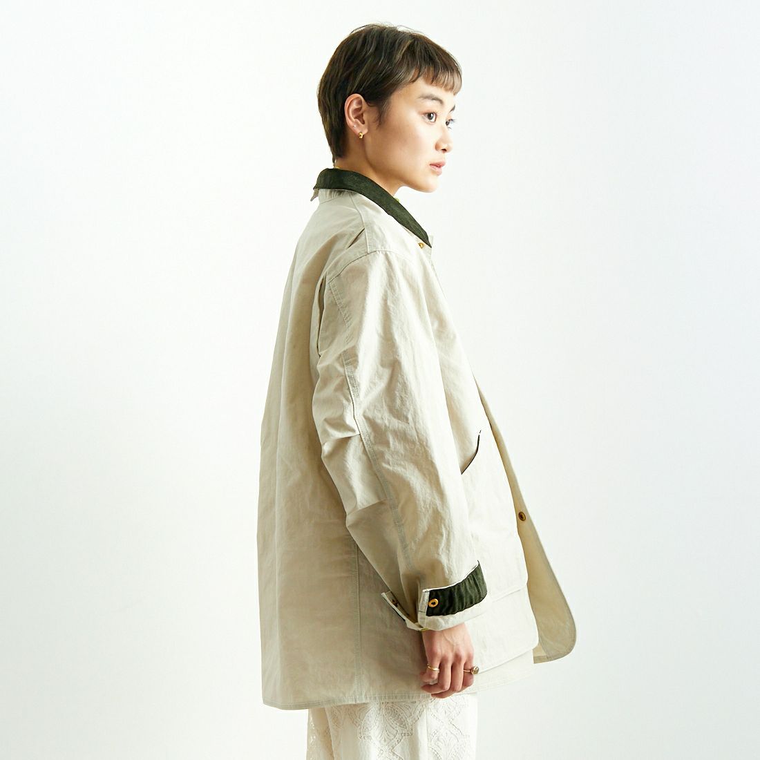 L.L.BEAN [エルエルビーン] BEAN'S フィールドコート [5175-9043] 24 SAND &&モデル身長：160cm 着用サイズ：S&&