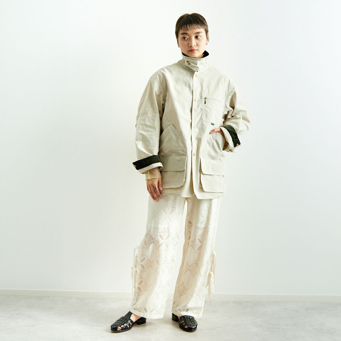 L.L.BEAN [エルエルビーン] BEAN'S フィールドコート [5175-9043] 24 SAND &&モデル身長：160cm 着用サイズ：S&&