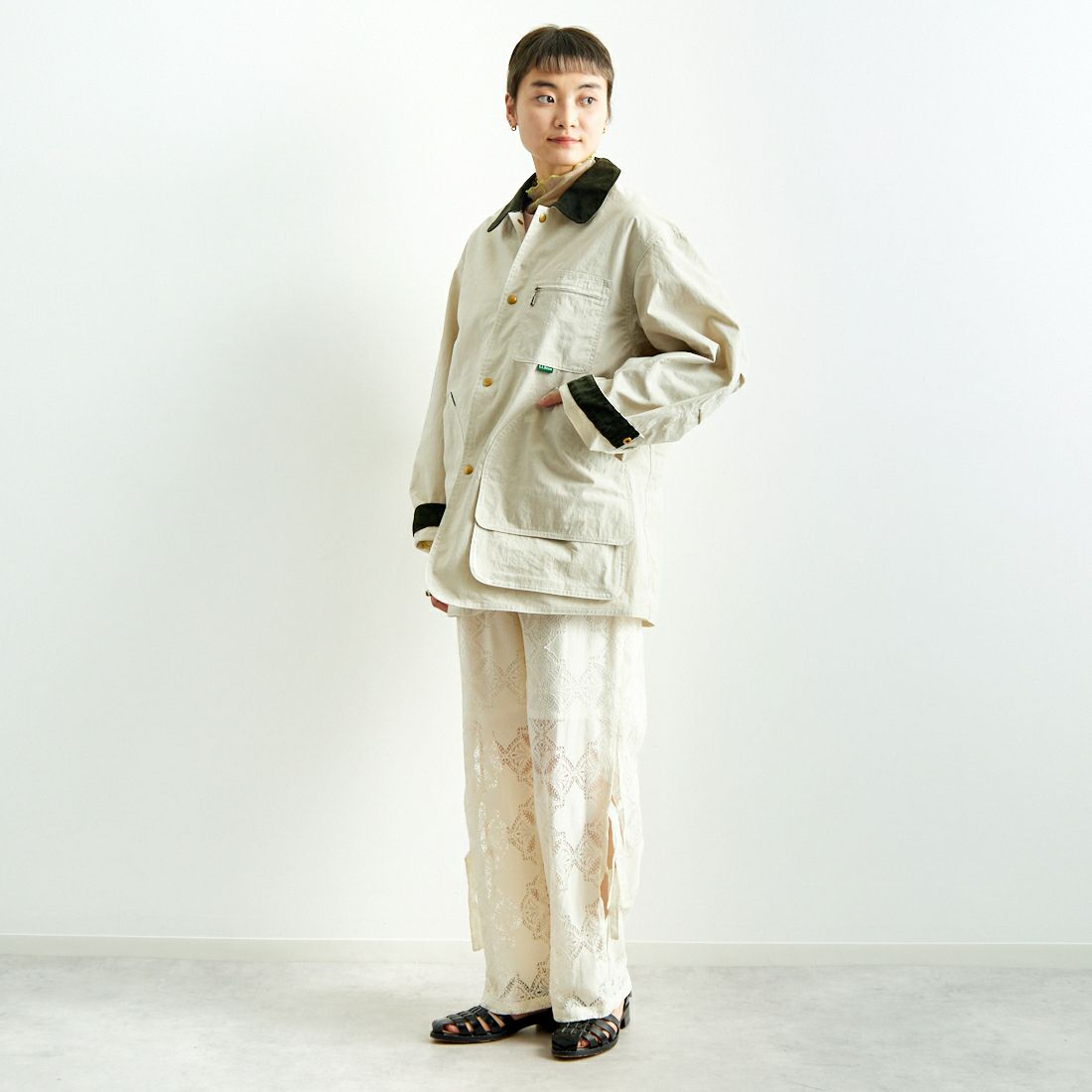 L.L.BEAN [エルエルビーン] BEAN'S フィールドコート [5175-9043] 24 SAND &&モデル身長：160cm 着用サイズ：S&&