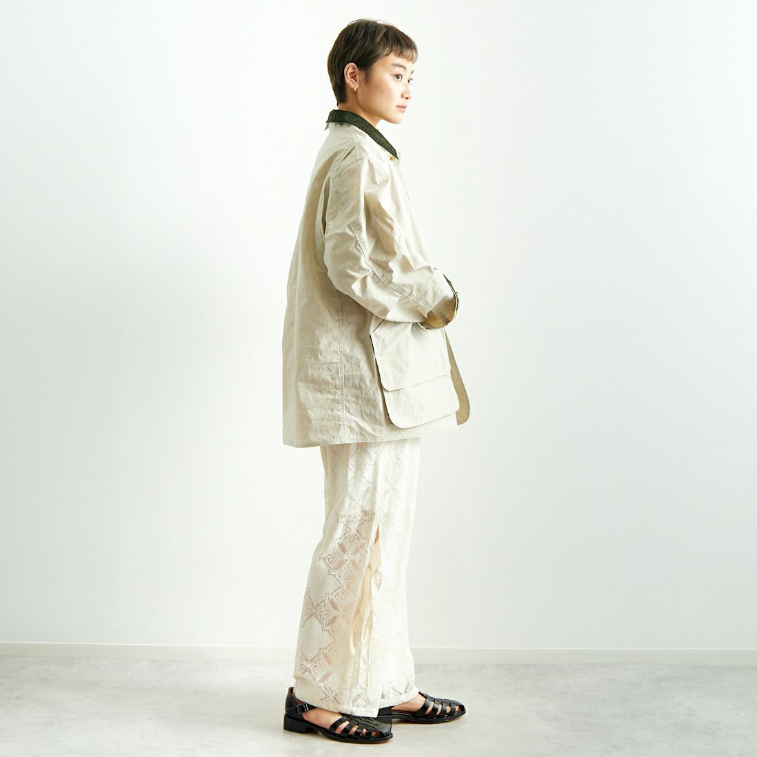 L.L.BEAN [エルエルビーン] BEAN'S フィールドコート [5175-9043] 24 SAND &&モデル身長：160cm 着用サイズ：S&&