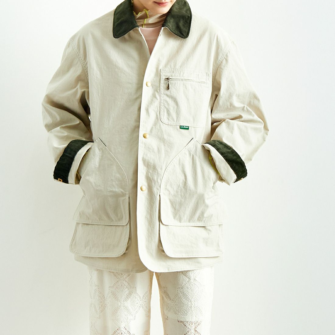 L.L.BEAN [エルエルビーン] BEAN'S フィールドコート [5175-9043] 24 SAND &&モデル身長：160cm 着用サイズ：S&&