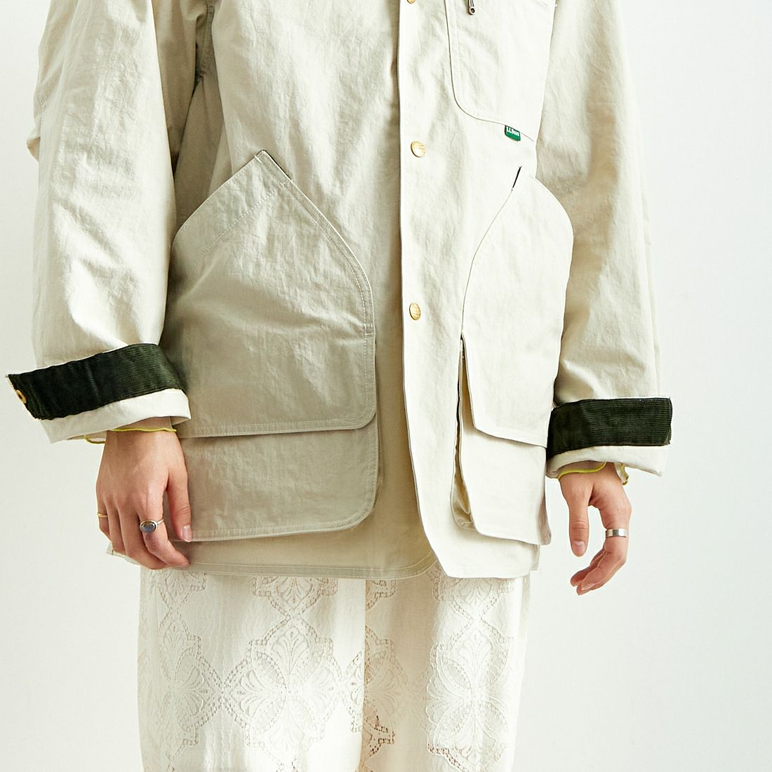 L.L.BEAN [エルエルビーン] BEAN'S フィールドコート [5175-9043] 24 SAND &&モデル身長：160cm 着用サイズ：S&&