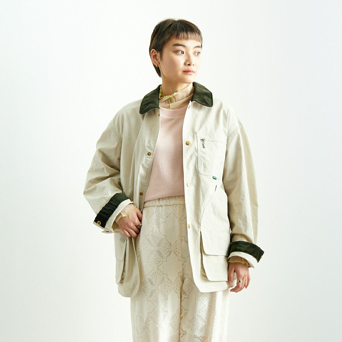 L.L.BEAN [エルエルビーン] BEAN'S フィールドコート [5175-9043] 24 SAND &&モデル身長：160cm 着用サイズ：S&&