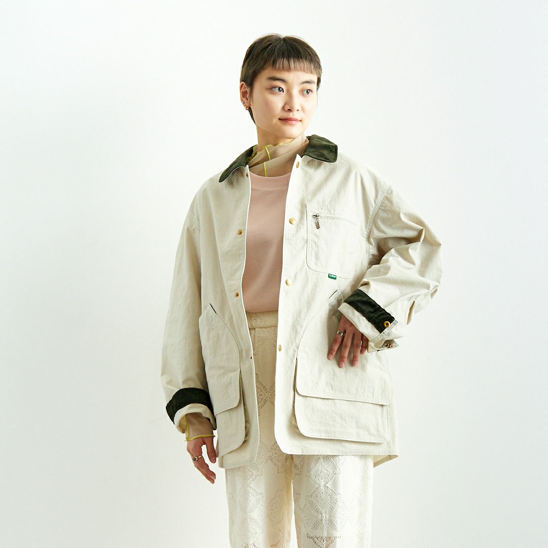 L.L.BEAN [エルエルビーン] BEAN'S フィールドコート [5175-9043] 24 SAND &&モデル身長：160cm 着用サイズ：S&&